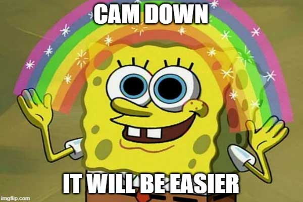 SpongeBob meme to calm down your mind while fixing tangled synthetic wigs