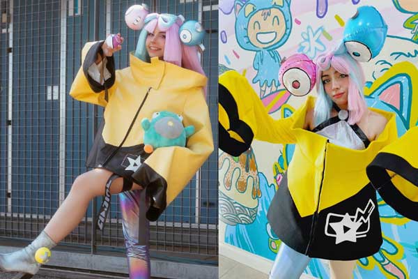 Iono Pokemon Gym leader cosplay costume