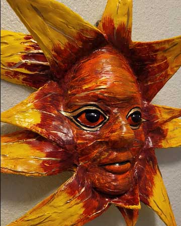 20 Foam Clay Ideas for Cosplay Props Sun Face made with foam clay for cosplay