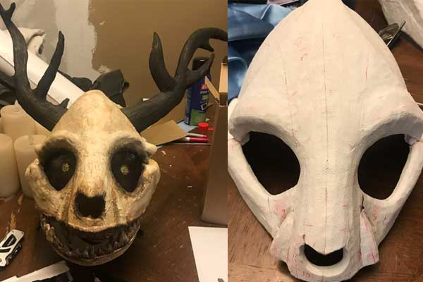 20 Foam Clay Ideas for Cosplay Props Wilderness Mask made of foam clay